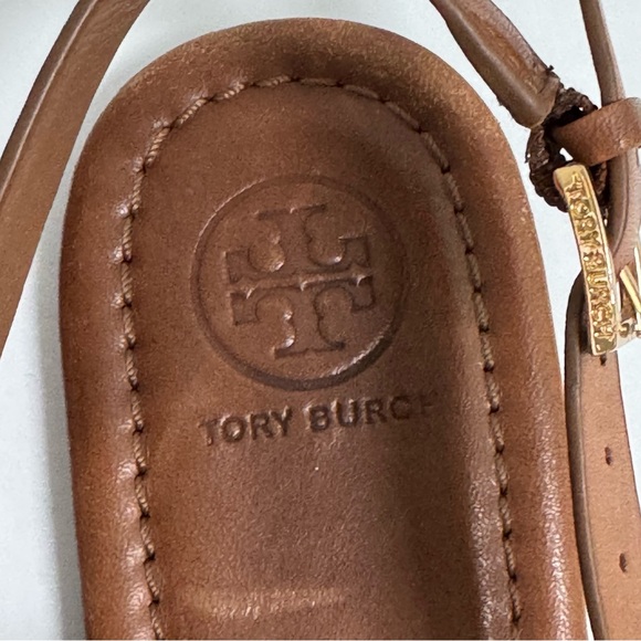 Tory Burch Brown Leather Sandals Size 8.5 - Picture 2 of 9